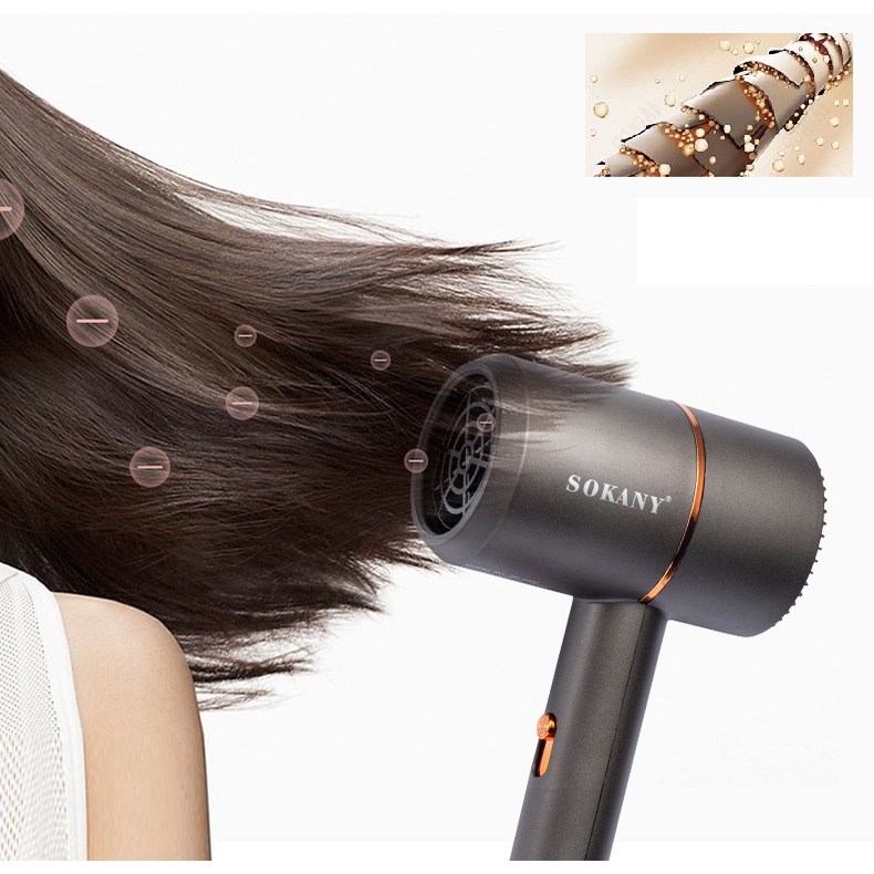 Máy sấy tóc, máy làm tóc khô nhanh chóng hiệu Sokany 2202