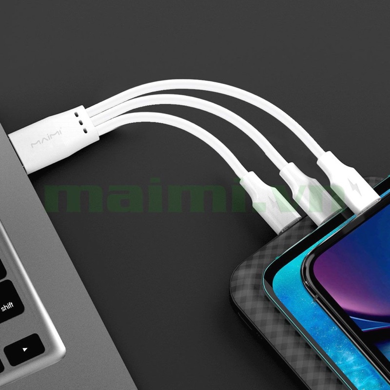 Cáp 3in1 Maimi 20cm 5A