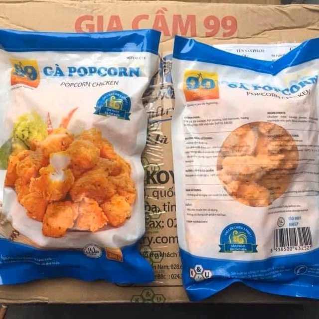 Gà PopCorn 99 Poultry K&U gói 300g giao hỏa tốc HCM