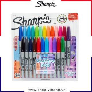 Bộ bút lông dầu vẽ trên mọi chất liệu Sharpie Fine Point - 24 Màu
