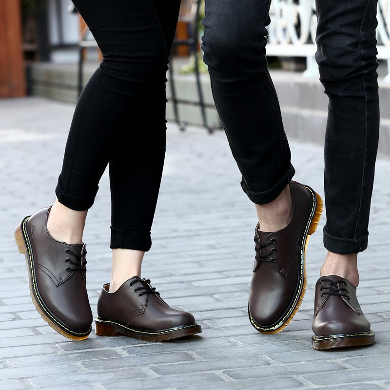 Giày Bốt Martin Da Thời Trang 2019 Dr.martens Air Wair 1461 Cho Cặp Đôi