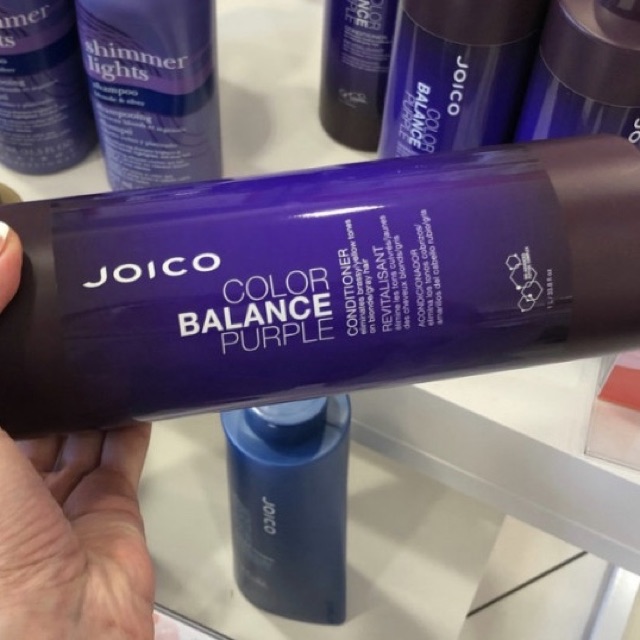 Dầu xả Joico cân bổ sung sắc tố tím và khử ánh vàng cho tóc nhuộm Tone lạnh Balance Purple Conditioner 300ml