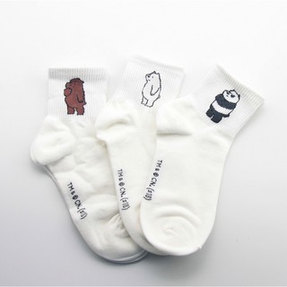 [MADE IN KOREA] We Bare Bears Crew Socks