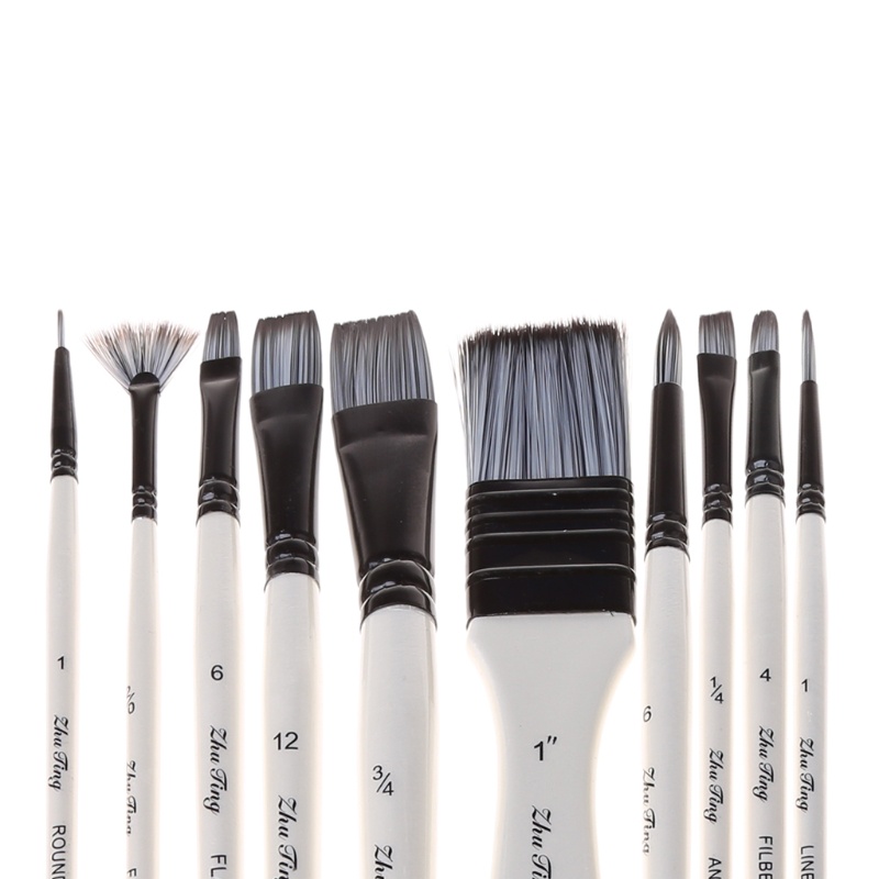 Set 10 Cọ Vẽ Tranh Sơn Dầu Chuyên Nghiệp