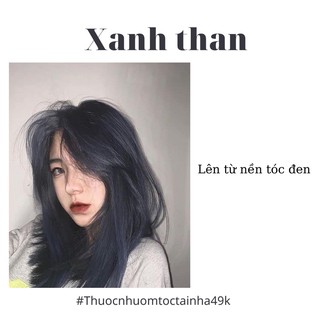 Thuốc nhuộm tóc Màu Xanh than
