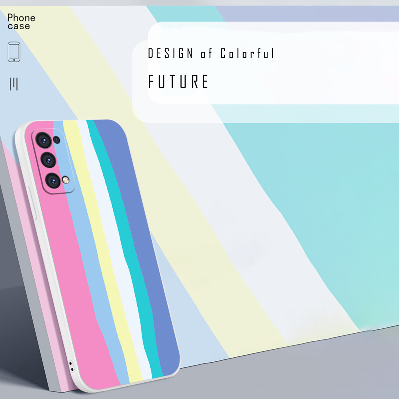 Ốp Lưng Màu Cầu Vồng Xinh Xắn Cho Oppo Reno 5 Pro 3 A91 A92 A72 A52 A9 A5 2020 F11 F9 Pro A5S R11S R9S A3S | BigBuy360 - bigbuy360.vn
