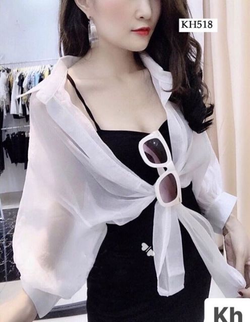 ÁO SƠ MI KHOÁC NGOÀI MỎNG