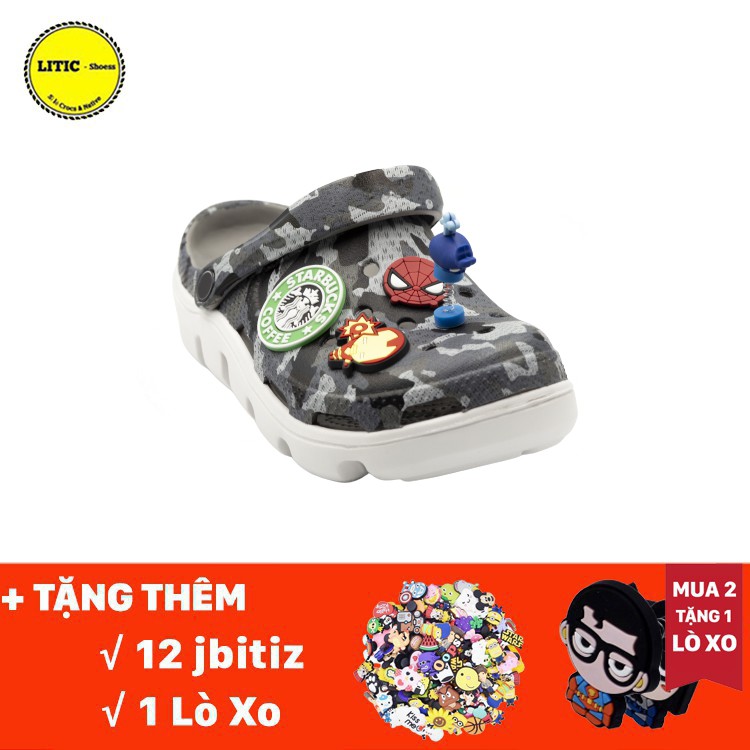 [MASTV1768 Hoàn 100% Max 5K Đơn 0Đ]Dép cross ràn ri vảy sơn - Đế lượn sóng - Sục cross bít đầu DUV09