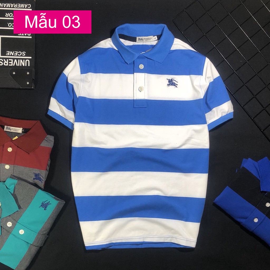 Áo thun nam có cổ KẺ SỌC logo Bube cao cấp KENSTORE89 ATV138