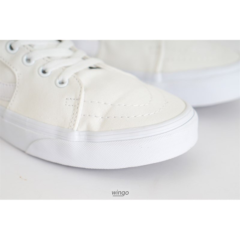 (Giày Chính Hãng) Vans SK8 Classic All White - trắng