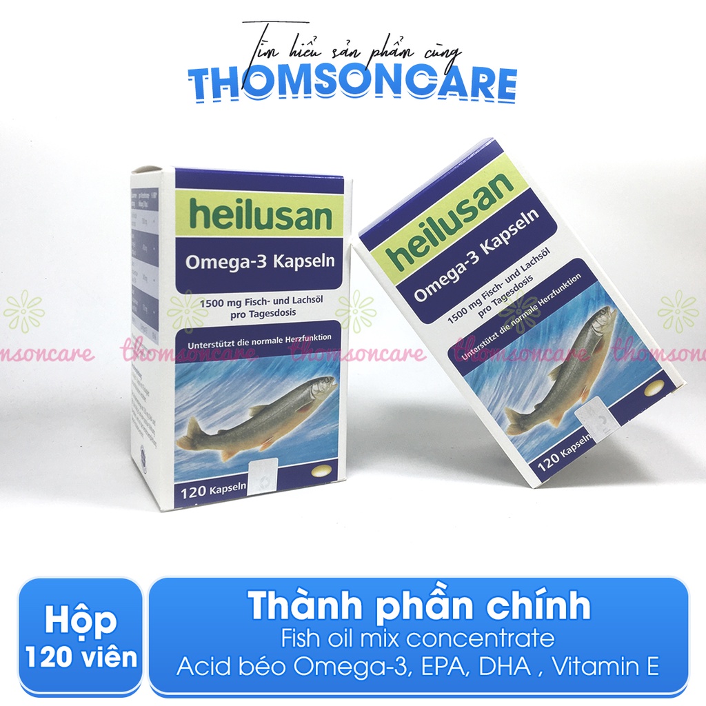 Bổ sung Omega từ dầu cá - Omega 3 Heilusan - Nhập khẩu chính hãng từ Đức.