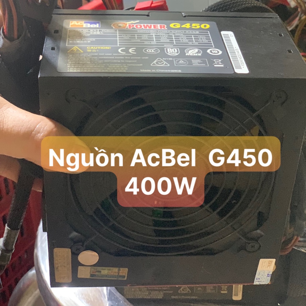 UPS N Guồn PC Hiệu AcBel G450 80 Flus 400W  Dây Dài - Vi Tính Bắc Hải