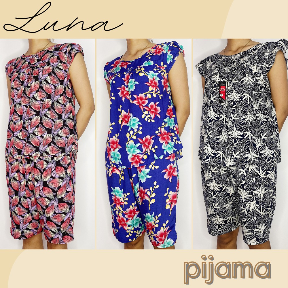 Đồ bộ lanh cho mẹ quần lửng mặc nhà giá rẻ, thoáng mát LUNA, đồ bộ trung niên | BigBuy360 - bigbuy360.vn