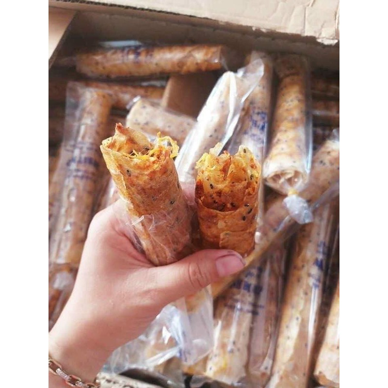 Bánh tráng cuộn tình nhân (1 đôi), bánh tráng nướng giòn Phan Rang 