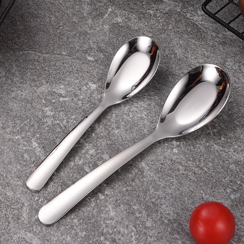 Muỗng thìa ăn cơm inox 304 nhiều màu 2 kích thước