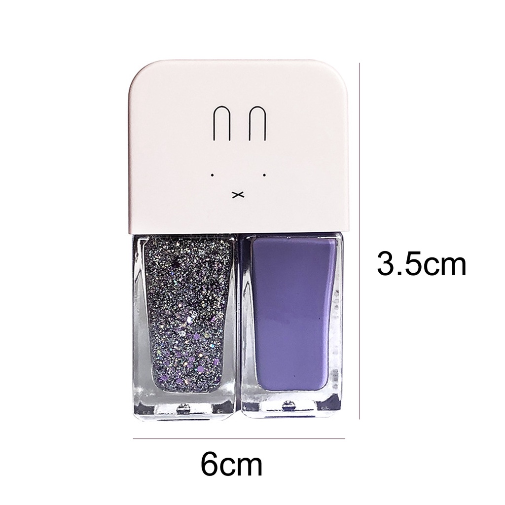 [Hàng mới về] Sơn móng tay 2 trong 1 6ml x 2 khô nhanh chống nước chất lượng cao