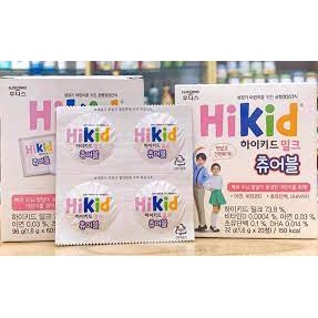SỮA HIKID VIÊN DẠNG KẸO [hộp 60 viên] Date 2023