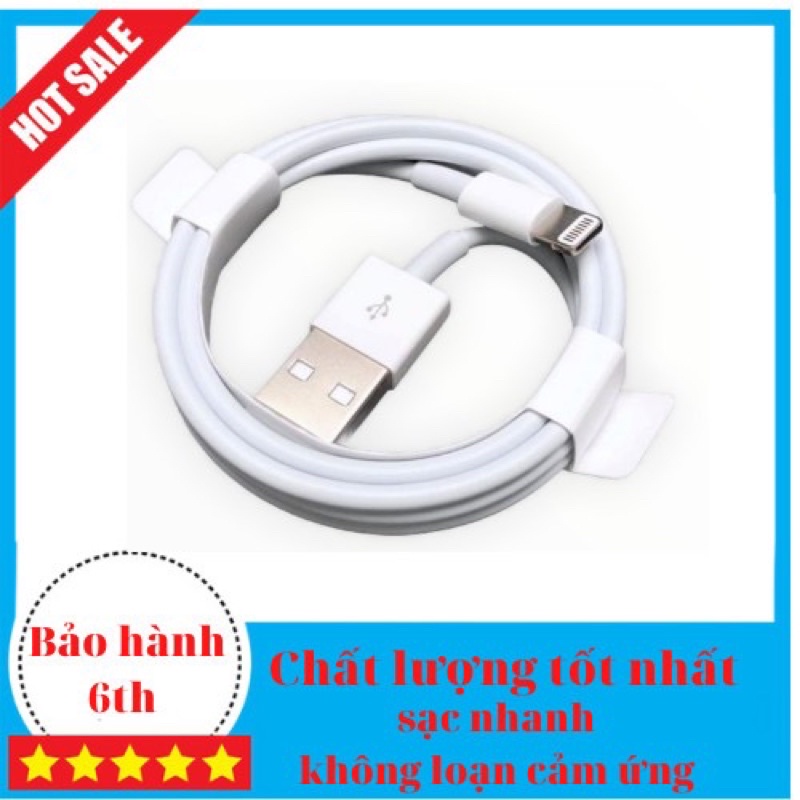 Cáp Sạc iPhone lightling Zin foxcom cho iphone 5 đến Xs max,bảo hành 6tháng