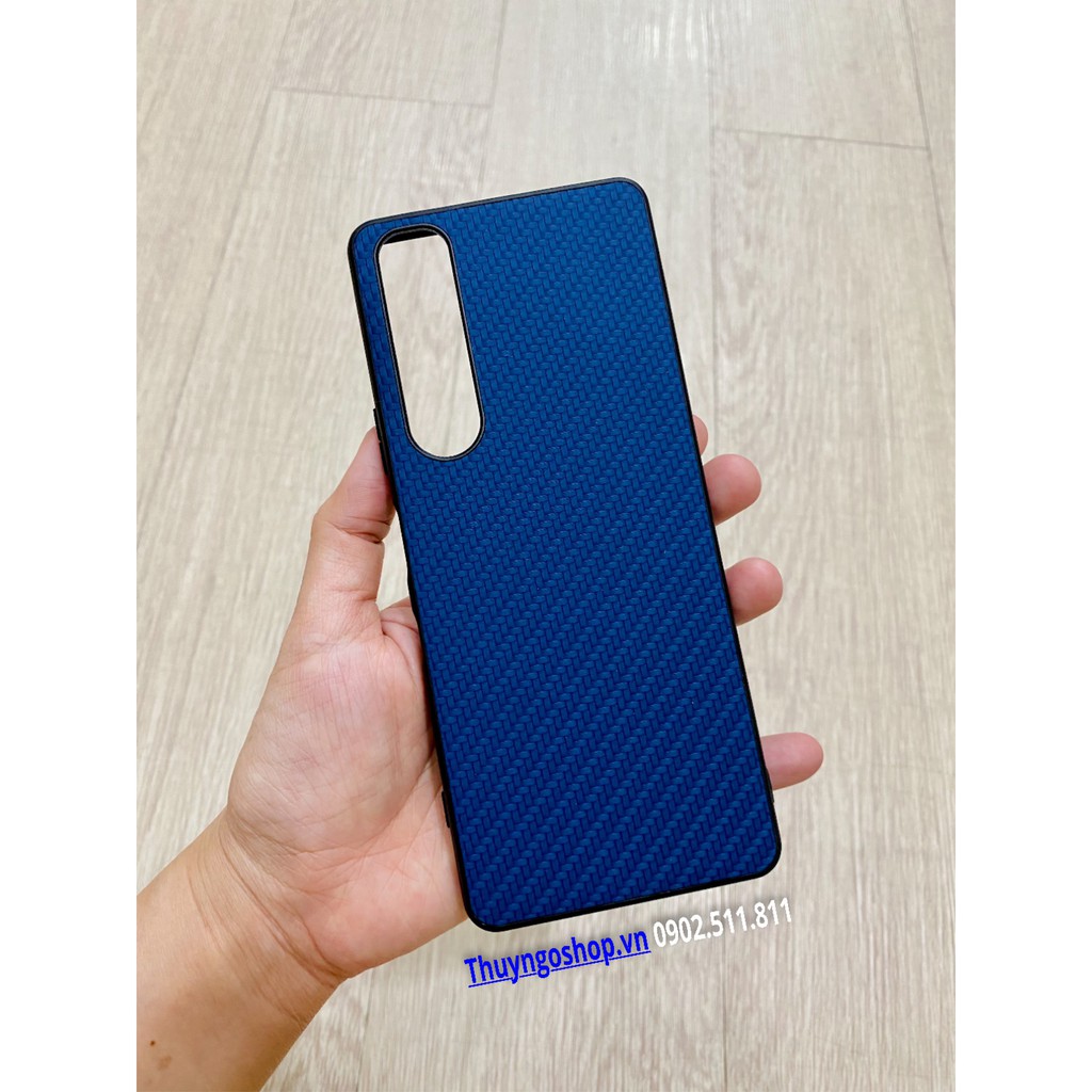 Ốp lưng da caro viền nhựa dẻo Sony Xperia 1 III - Xperia 5 III - Xperia 10 III - Xperia 5 Mark II