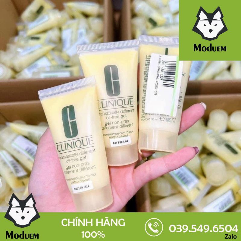 Gel dưỡng ẩm vàng Clinique Dramatically Different Oil-free Gel, MINI 30ml