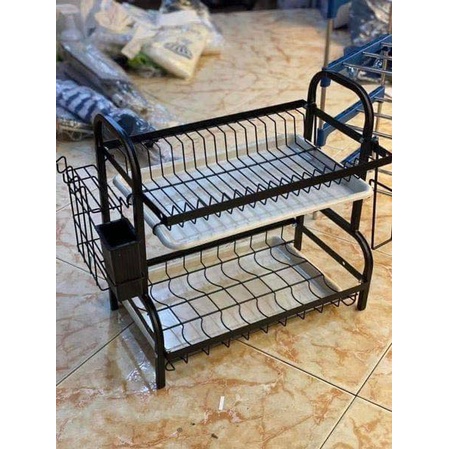 Kệ úp chén bát 2 tầng đa năng Phú Khang