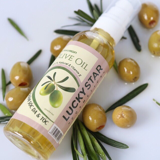 Dầu olive oil nguyên chất Lucky Star 100ml (chăm sóc da và tóc...)