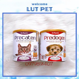 Sữa bột chó mèo Dr.kyan bổ sung khoáng vitamin canxi dinh dưỡng precaten, predogen hộp 400gr