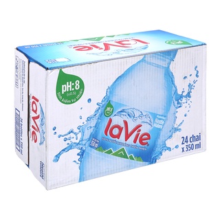 Thùng 24 chai nước Khoáng Lavie 350ml và 500ml