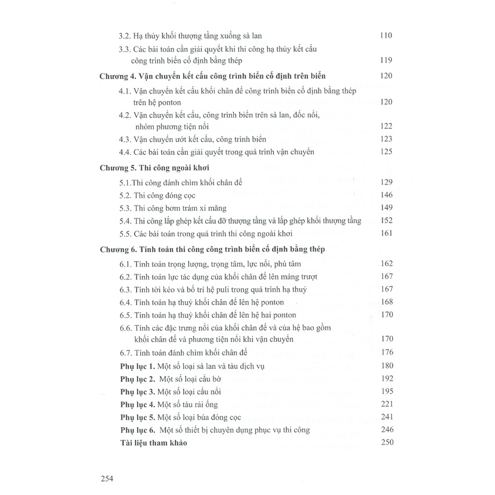 Sách - Thi Công Công Trình Biển Cố Định Bằng Thép