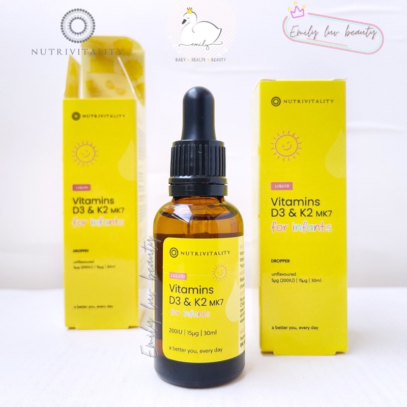 [Made in UK] Vitamin D3 K2 nhỏ giọt cho bé 0m+