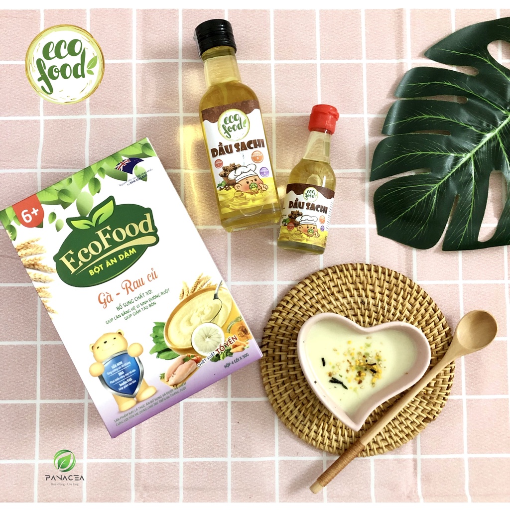 Bột ăn dặm cho bé 4 5 6 tháng Ecofood -  Vị Gà &amp; Rau củ - Ăn dặm cho bé, kiểu nhật, tự chỉ huy, truyền thống