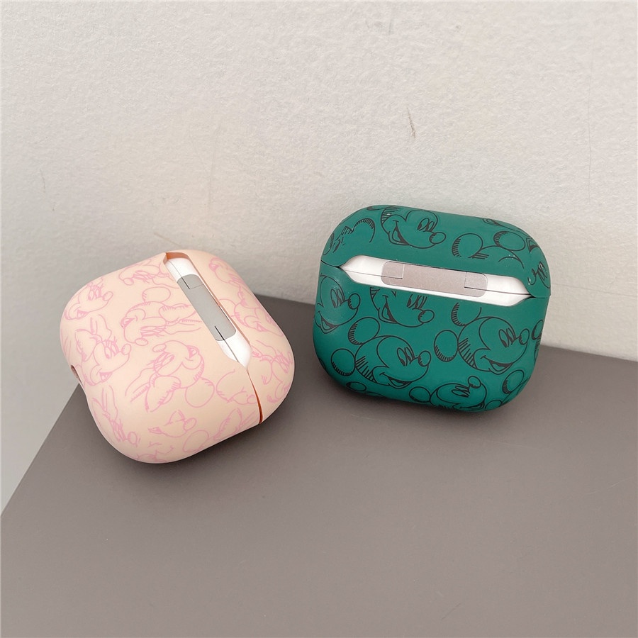 Vỏ Bảo Vệ Hộp Sạc Tai Nghe AirPods Pro2 AirPods Pro AirPods 3 gen3 AirPods 2 Hình Chuột Mickey Mouse & Minnie Mouse Dễ Thương Ốp