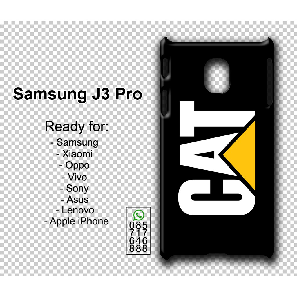 Ốp Điện Thoại In Logo Caterpillar 01 Cho Samsung J3 Pro