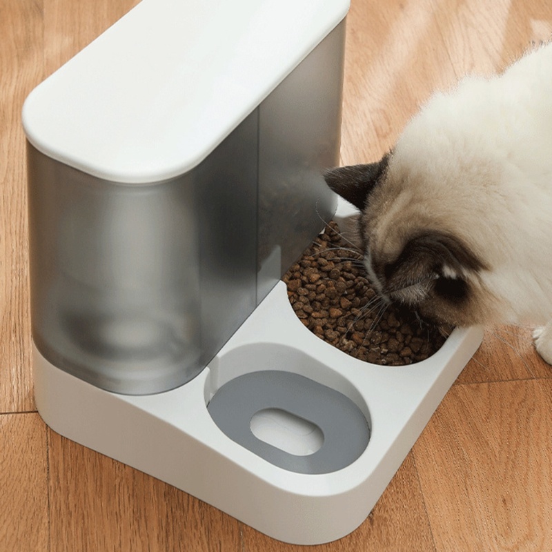 Bát Đựng Nước Uống Tự Động 2 Trong 1 Cho Mèo