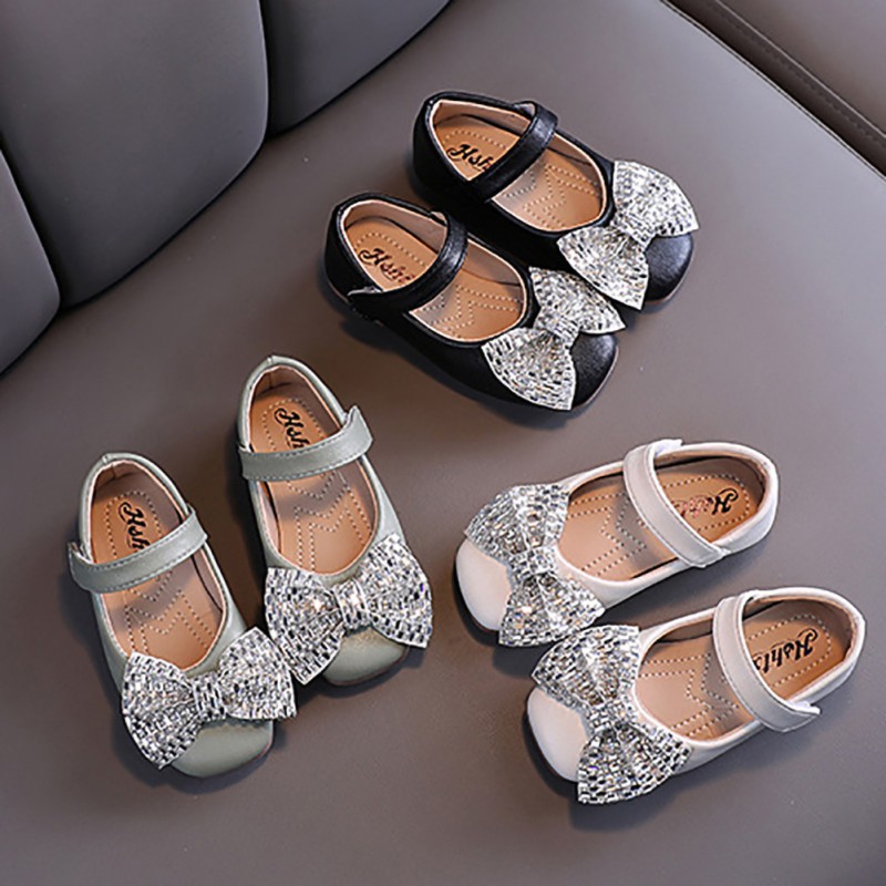 Giày Búp Bê Kim Sa Lấp Lánh Cho Bé Gái