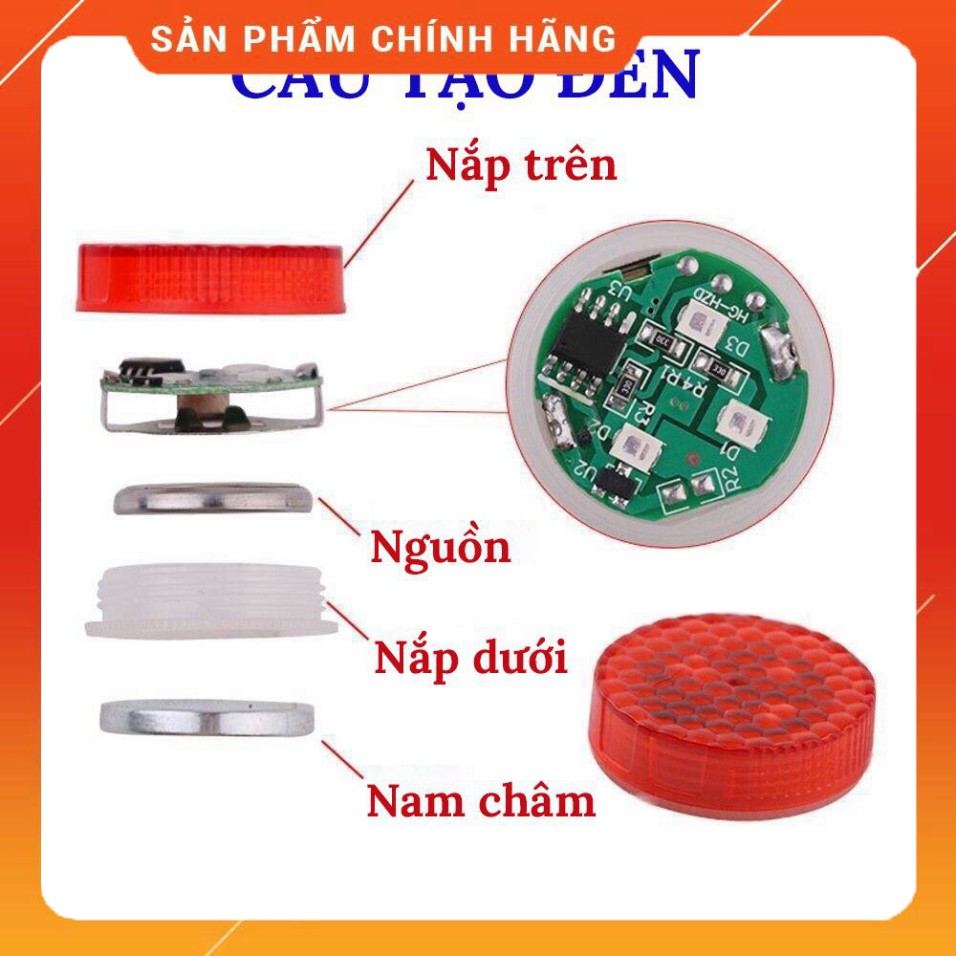 [CAO CẤP] Bộ 2 đèn led nhấp nháy nhiều chế độ cảnh báo xe đi sau khi mở cửa xe hơi, ô tô