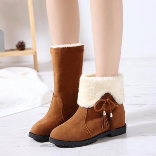 BỐT NỮ DA LỘN LÓT LÔNG  SIÊU HOT - ĐỘN 3CM