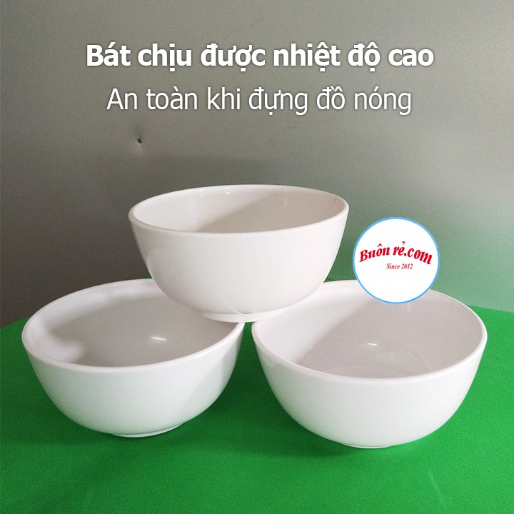 Bát ăn cơm nhựa phíp Melamine NHỰA SONG LONG chịu nhiệt độ cao, an toàn khi sử dụng (MS: 2745) 01185 Buôn Rẻ