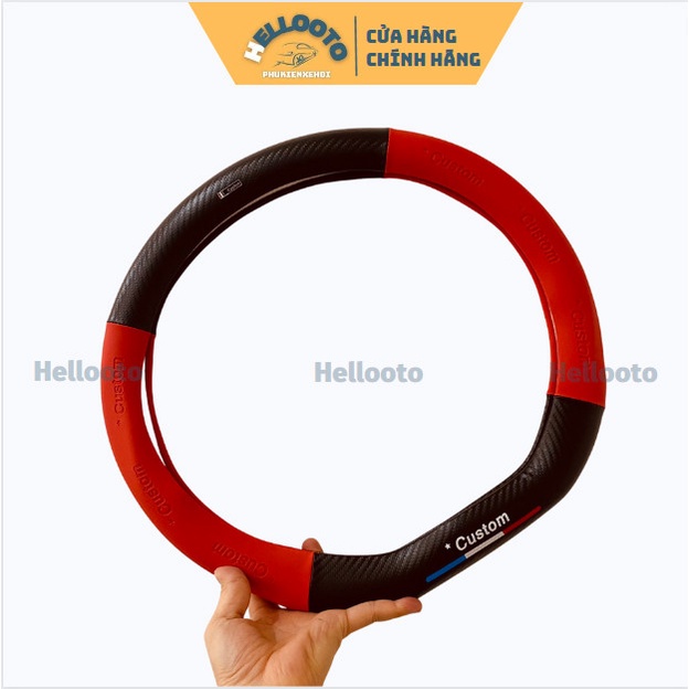 Bọc vô lăng, bọc tay lái Mẫu Chữ D - lắp vừa Cho Xe Kia Seltos, XL7, Almera...Chất liệu da dày dặn