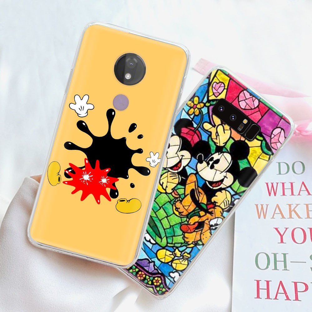 Ốp Điện Thoại Trong Suốt Họa Tiết Chuột Mickey Dễ Thương Cho Motorola Moto E4 E5 E6 Plus E6S P30 Note Z2 Play Ty72