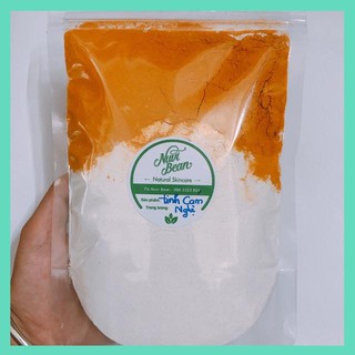 Túi 120g Bột tinh cám Nghệ vàng Handmade - dưỡng trắng, mờ thâm, giảm mụn