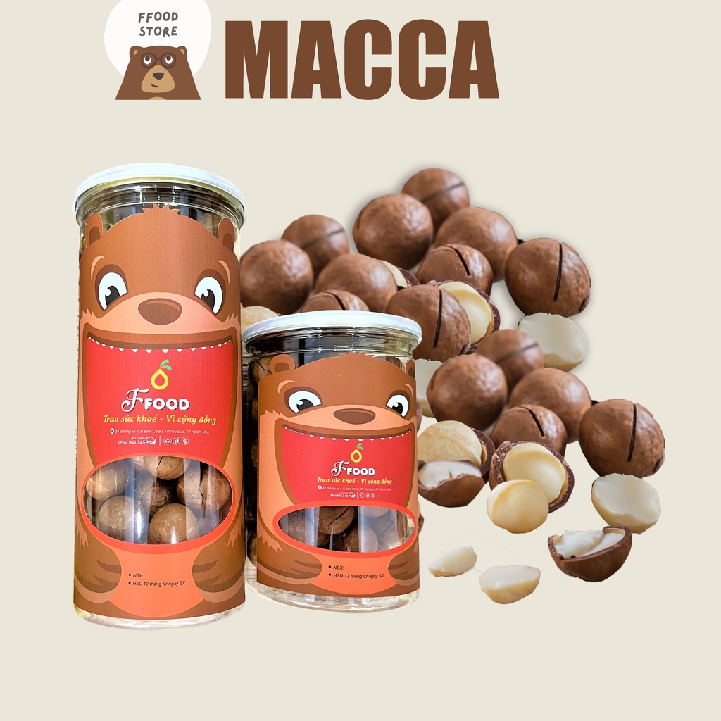 Hạt Macca Mắc Ca Macadamia FFOOD nhập khẩu Úc