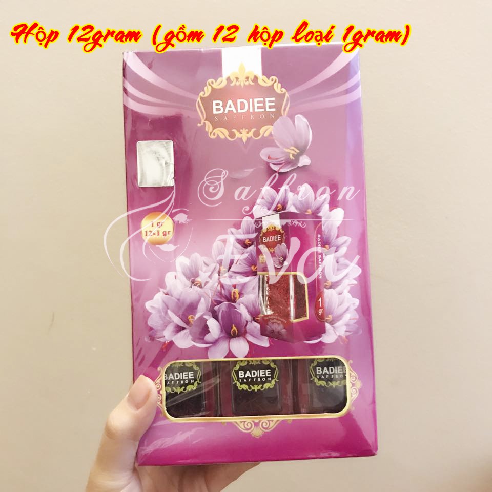 1gr Saffron Negin Iran chính hãng thương hiệu Badiee/Nhụy Hoa Nghệ Tây Iran loại Negin