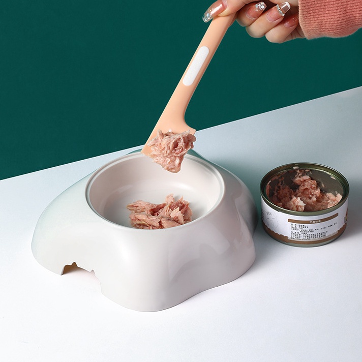 Muỗng Múc Thức Ăn Cho Thú Cưng Có Nắp Mở Tiện Dụng