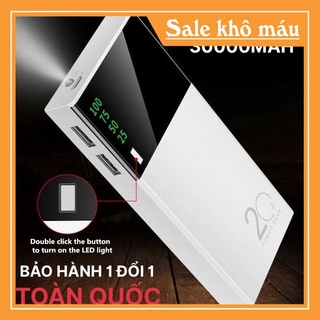   SS  PIN SẠC DỰ PHÒNG 30000MAH HIỂN THỊ DUNG LƯỢNG PIN - SẠC CỰC NHANH CHO TẤT CẢ CÁC LOẠI ĐIỆN THOẠI |NgaAnh 