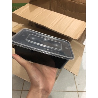 Sỉ thùng 300c hộp vuông đen 1000ml có nắp