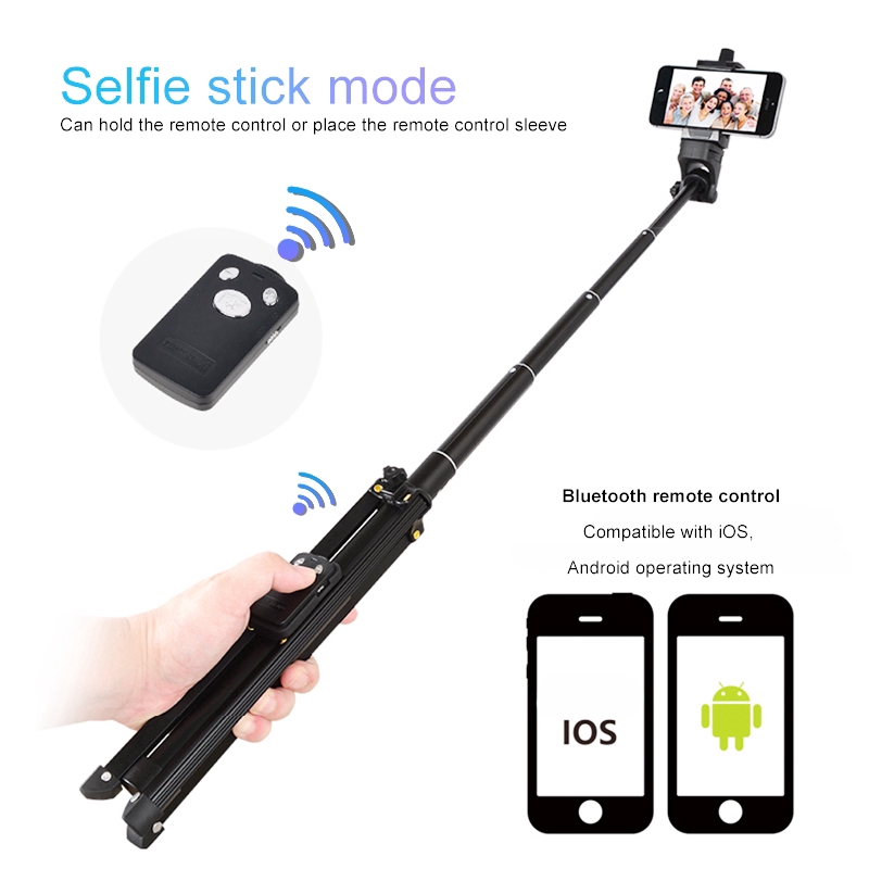 Gậy chụp ảnh VCT-1688 Bluetooth có chức năng hẹn giờ từ xa bằng hợp kim có thể sạc lại tiện dụng | BigBuy360 - bigbuy360.vn