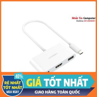 Cổng chuyển usb type c 3.1 sang usb 3.0 và hdmi macbook 2015 ugreen ug-30377 chính hãng