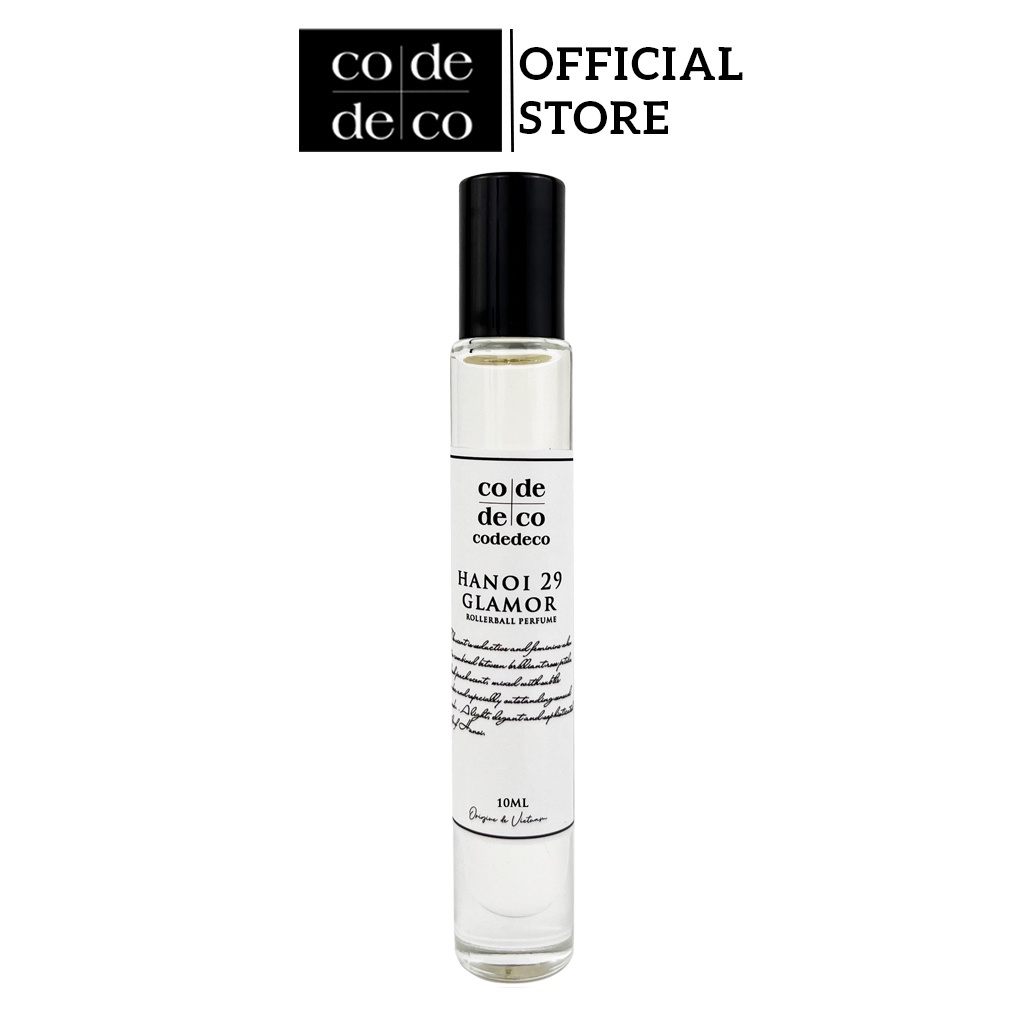 Tinh Dầu Thơm Code Deco Hanoi 29 Glamor Nhẹ Nhàng, Thanh Lịch, Tinh Tế Dạng Lăn - 10ml