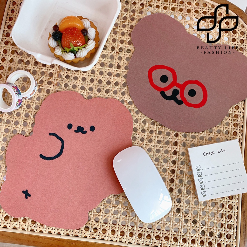 Miếng Lót Chuột Mini Hình Gấu Dễ Thương